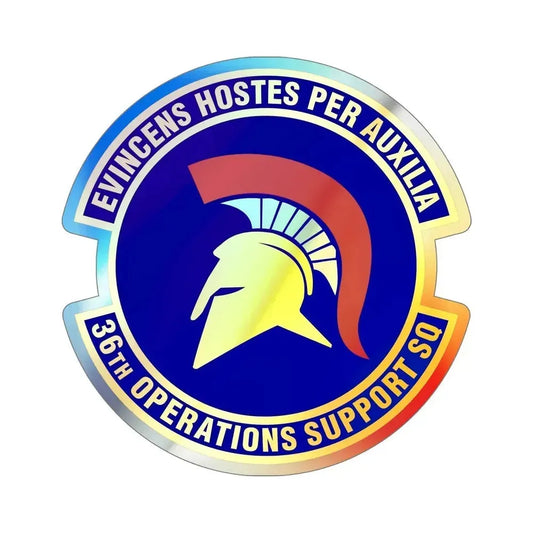 36th Operations Support Squadron (U.S. Air Force) Holographic STICKER Die-Cut Vinyl Decal 6 Inch Holographic - The Sticker Space