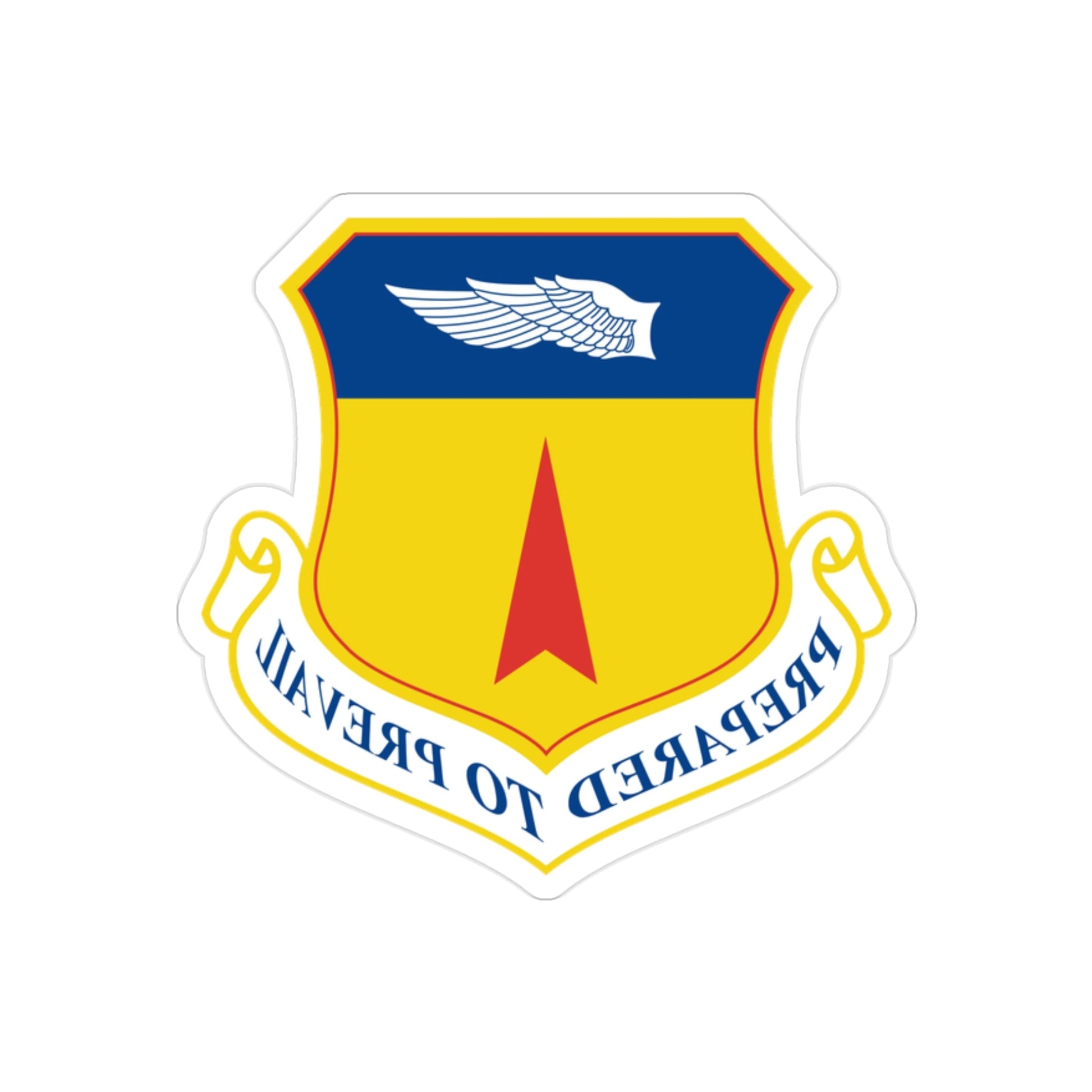 36th Wing (U.S. Air Force) REVERSE PRINT Transparent STICKER-2" × 2"-The Sticker Space