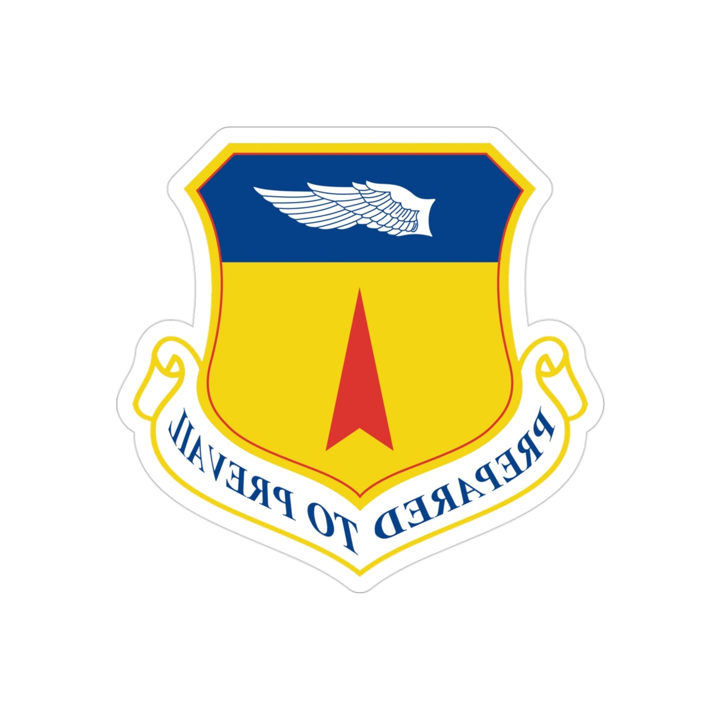 36th Wing (U.S. Air Force) REVERSE PRINT Transparent STICKER-3" × 3"-The Sticker Space