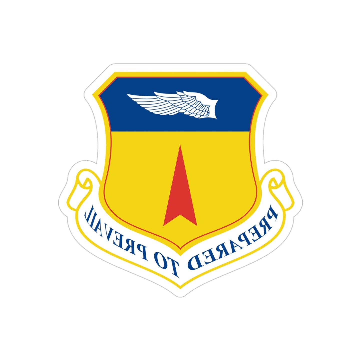 36th Wing (U.S. Air Force) REVERSE PRINT Transparent STICKER-4" × 4"-The Sticker Space