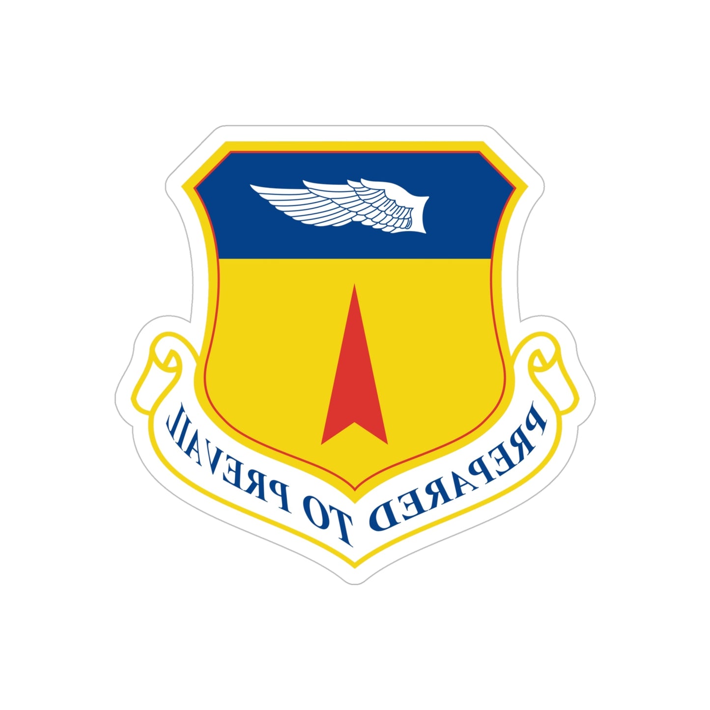 36th Wing (U.S. Air Force) REVERSE PRINT Transparent STICKER-6" × 6"-The Sticker Space