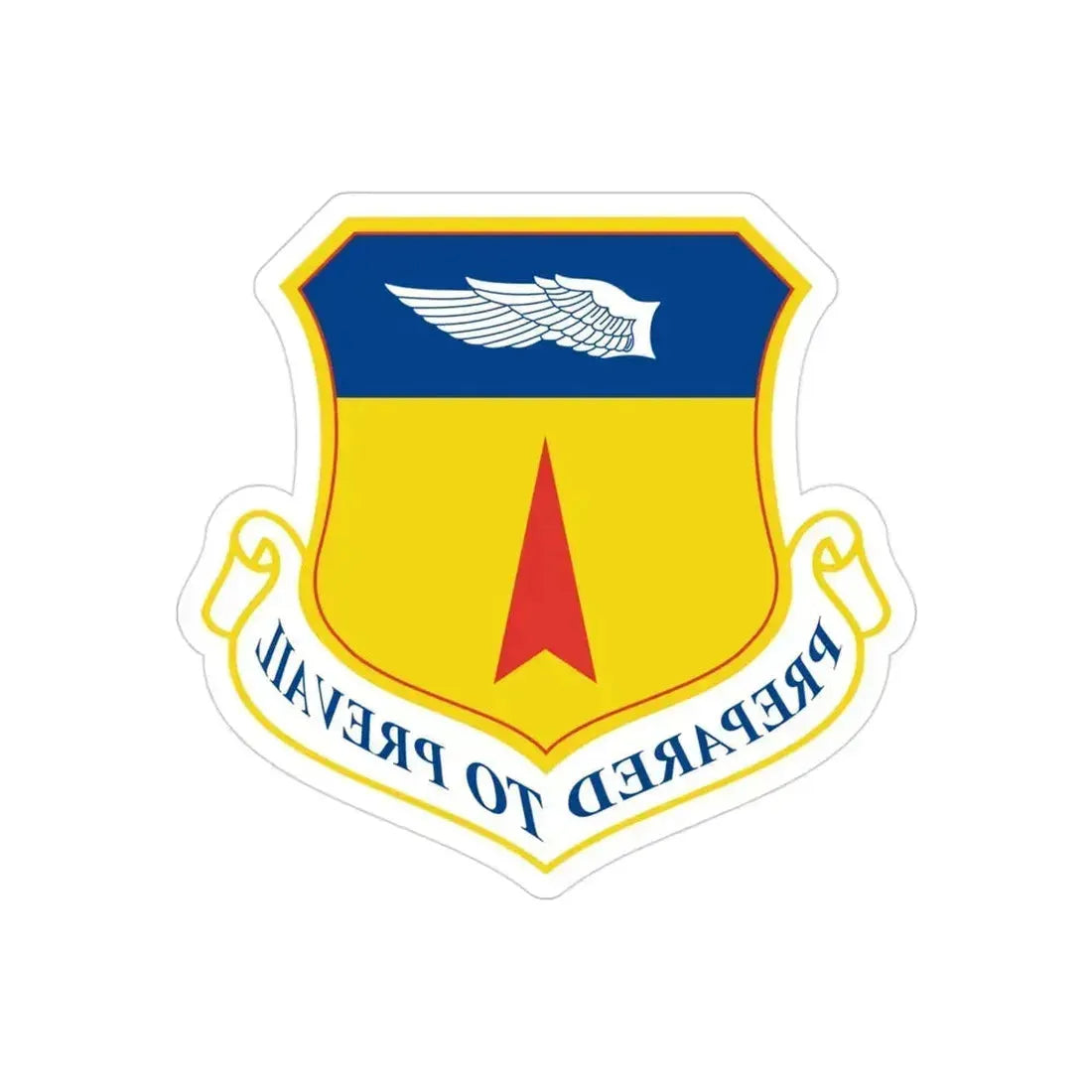 36th Wing (U.S. Air Force) REVERSE PRINT Transparent Die-Cut STICKER 3 Inch Die-Cut Transparent - The Sticker Space