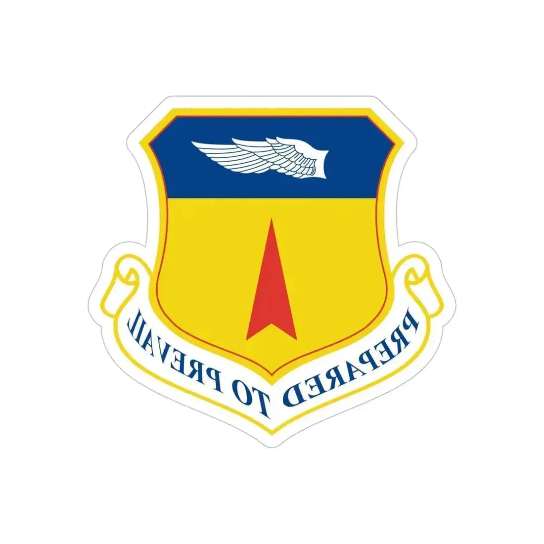 36th Wing (U.S. Air Force) REVERSE PRINT Transparent Die-Cut STICKER 5 Inch Die-Cut Transparent - The Sticker Space