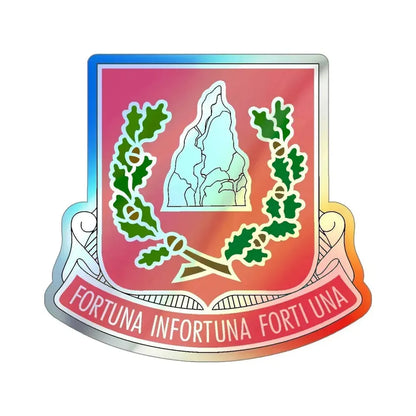 37 Engineer Battalion (U.S. Army) Holographic STICKER Die-Cut Vinyl Decal 5 Inch Holographic - The Sticker Space