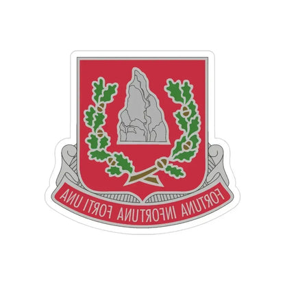 37 Engineer Battalion (U.S. Army) REVERSE PRINT Transparent Die-Cut STICKER 3 Inch Die-Cut Transparent - The Sticker Space