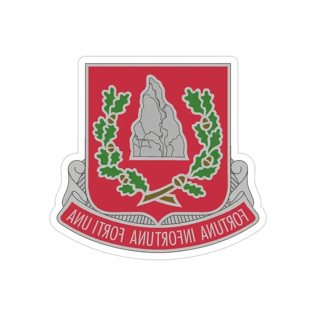 37 Engineer Battalion (U.S. Army) REVERSE PRINT Transparent Die-Cut STICKER 6 Inch Die-Cut Transparent - The Sticker Space