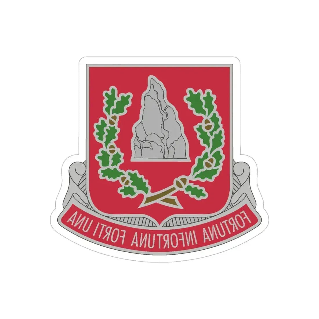 37 Engineer Battalion (U.S. Army) REVERSE PRINT Transparent Die-Cut STICKER - The Sticker Space