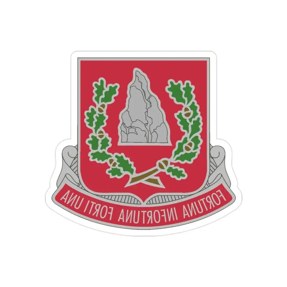 37 Engineer Battalion (U.S. Army) REVERSE PRINT Transparent Die-Cut STICKER - The Sticker Space