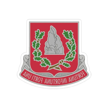 37 Engineer Battalion (U.S. Army) REVERSE PRINT Transparent Die-Cut STICKER - The Sticker Space