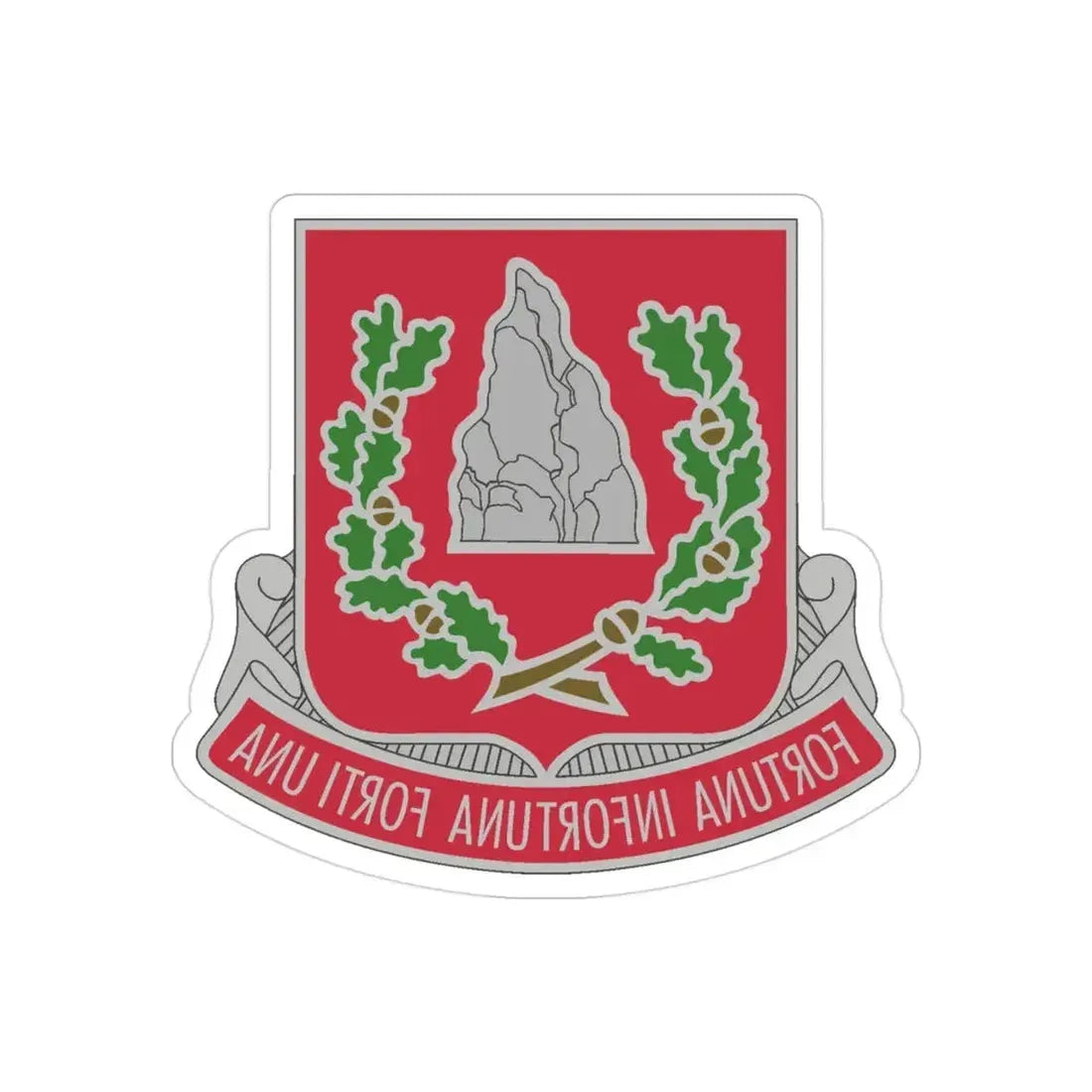 37 Engineer Battalion (U.S. Army) REVERSE PRINT Transparent Die-Cut STICKER - The Sticker Space