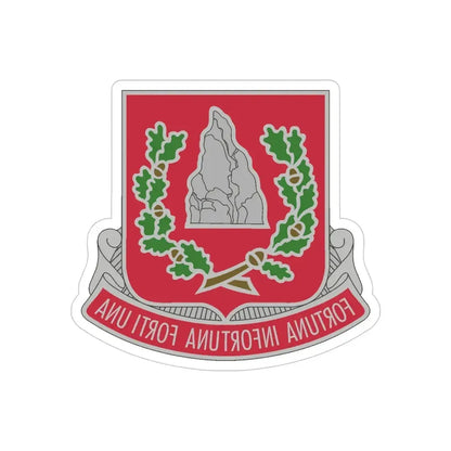 37 Engineer Battalion (U.S. Army) REVERSE PRINT Transparent Die-Cut STICKER - The Sticker Space