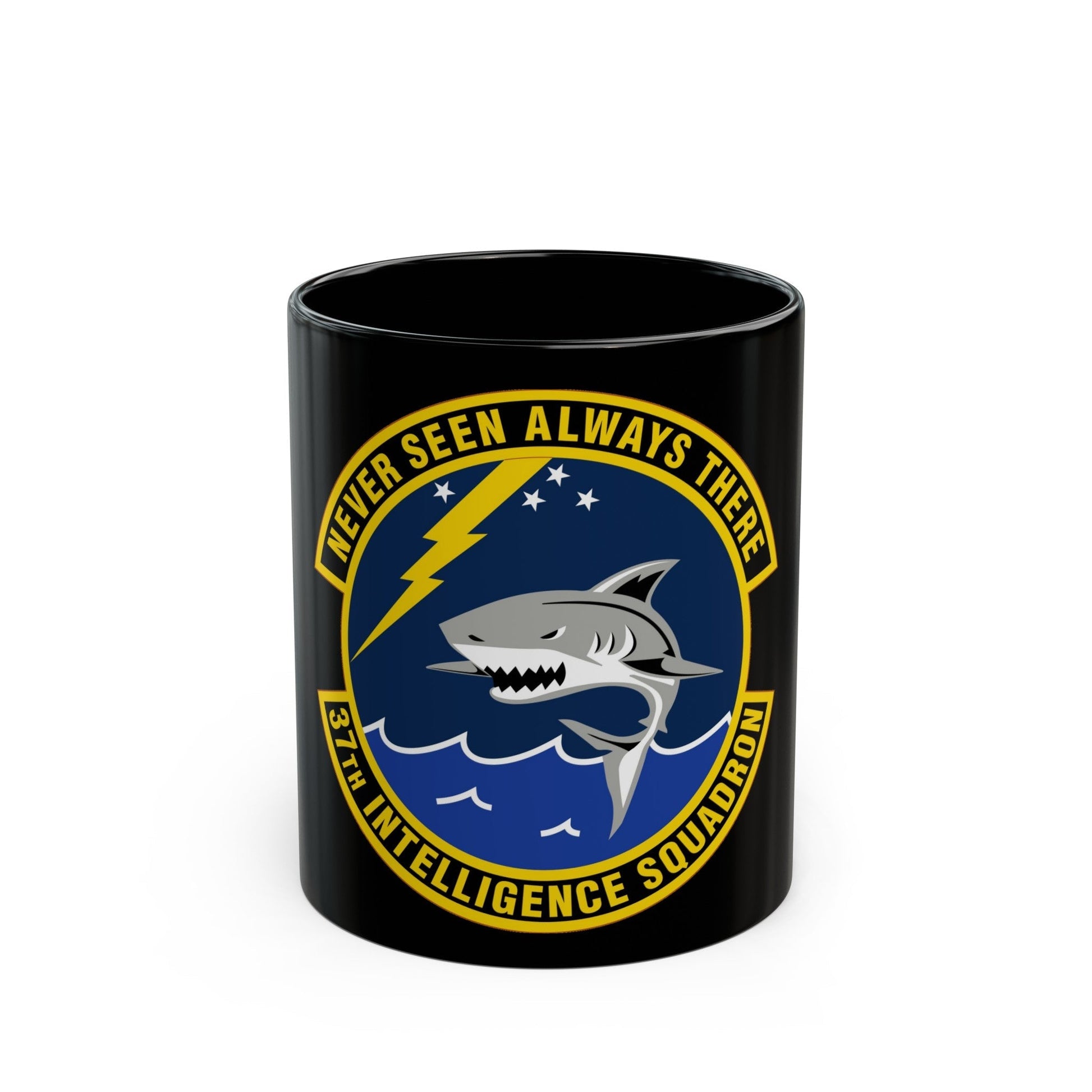 37 Intelligence Squadron ACC (U.S. Air Force) Black Coffee Mug-11oz-The Sticker Space