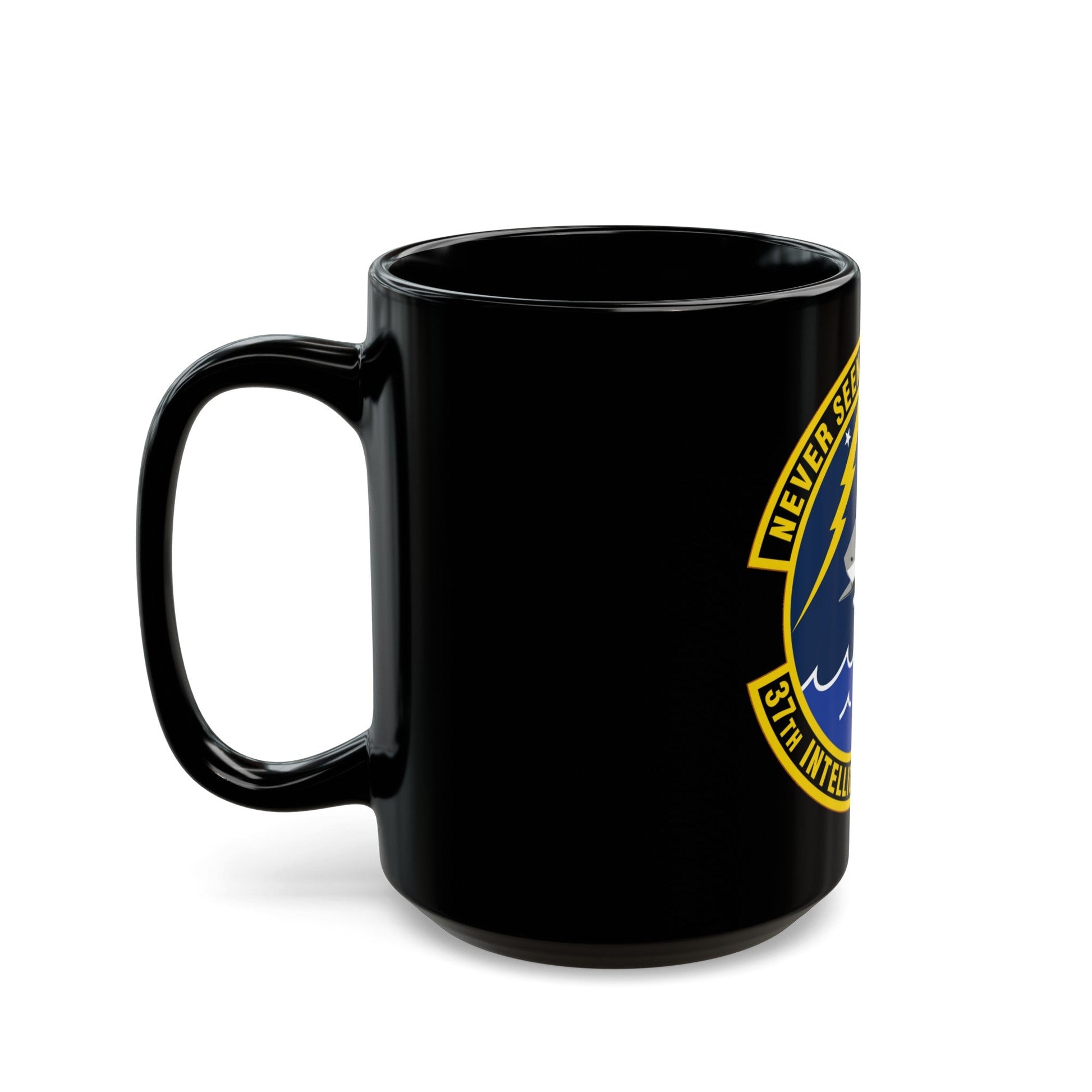 37 Intelligence Squadron ACC (U.S. Air Force) Black Coffee Mug-The Sticker Space