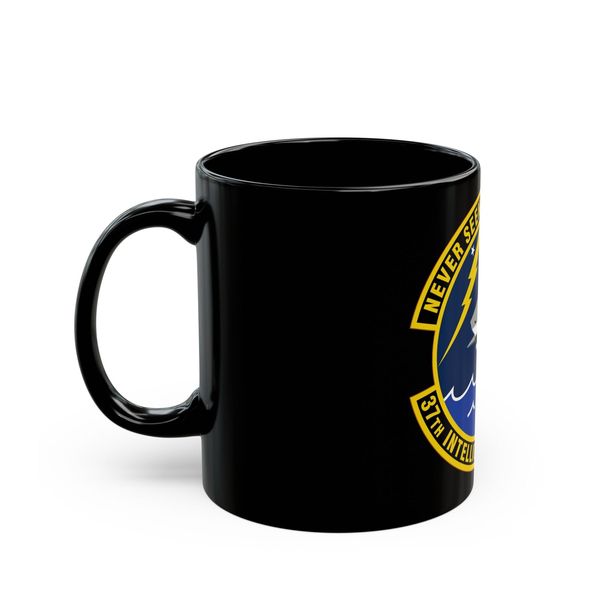 37 Intelligence Squadron ACC (U.S. Air Force) Black Coffee Mug-The Sticker Space