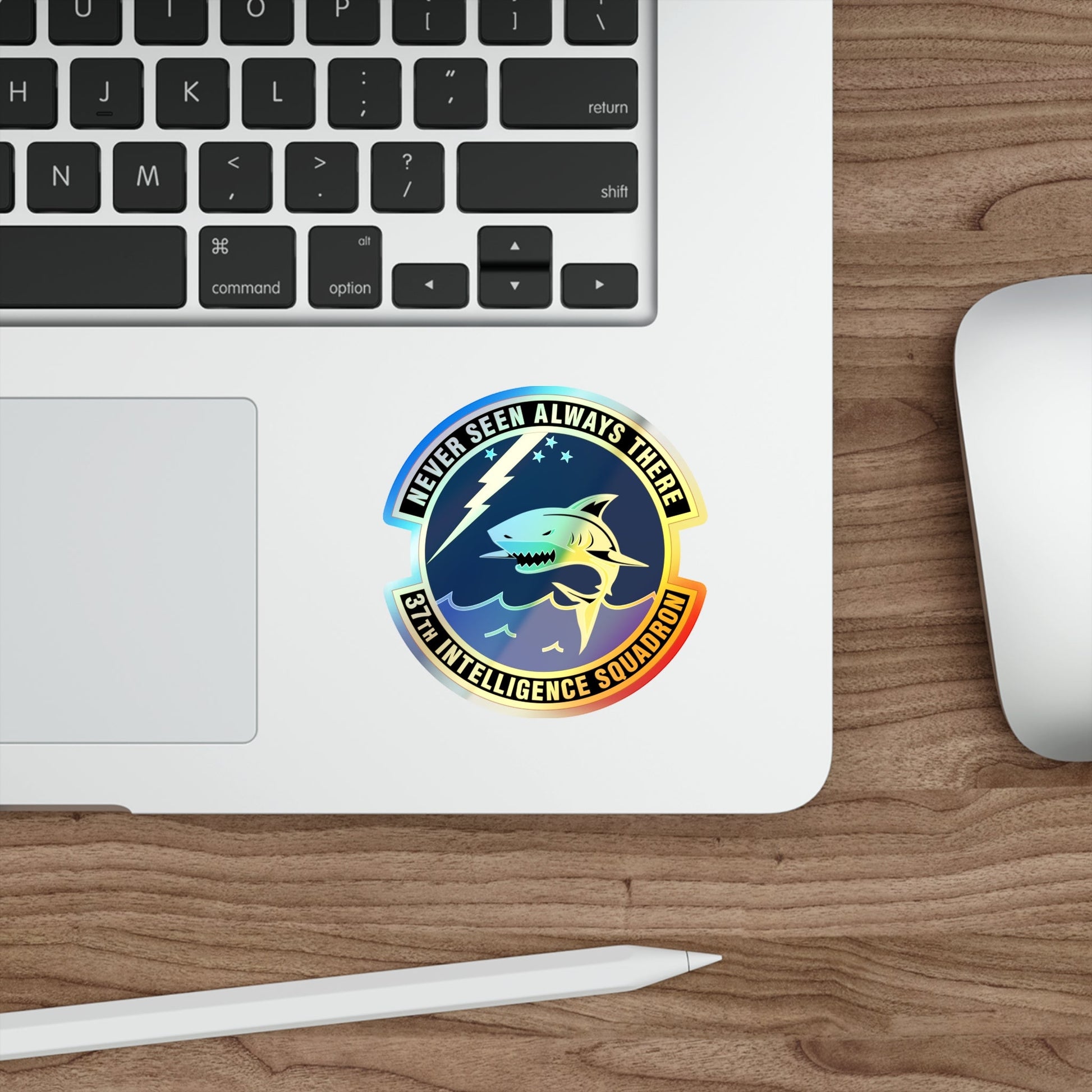 37 Intelligence Squadron ACC (U.S. Air Force) Holographic STICKER Die-Cut Vinyl Decal-The Sticker Space