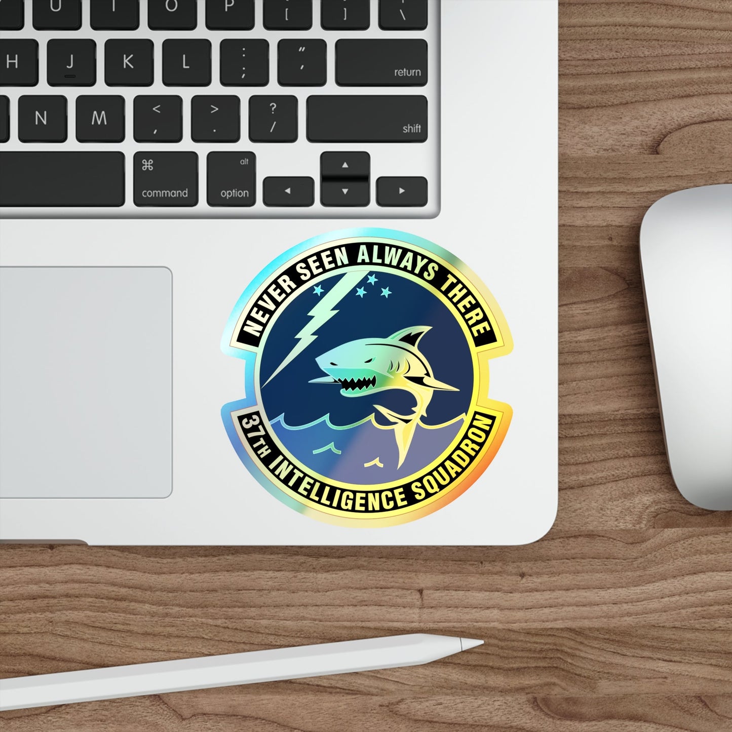 37 Intelligence Squadron ACC (U.S. Air Force) Holographic STICKER Die-Cut Vinyl Decal-The Sticker Space