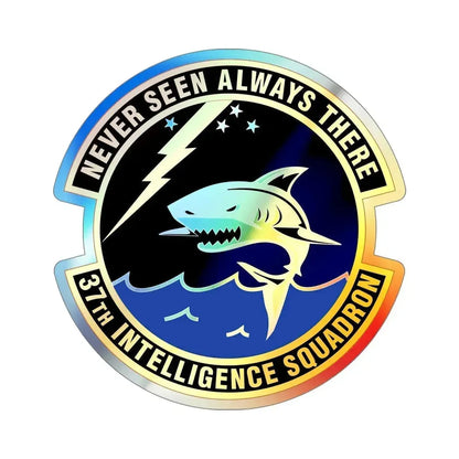 37 Intelligence Squadron ACC (U.S. Air Force) Holographic STICKER Die-Cut Vinyl Decal 5 Inch Holographic - The Sticker Space