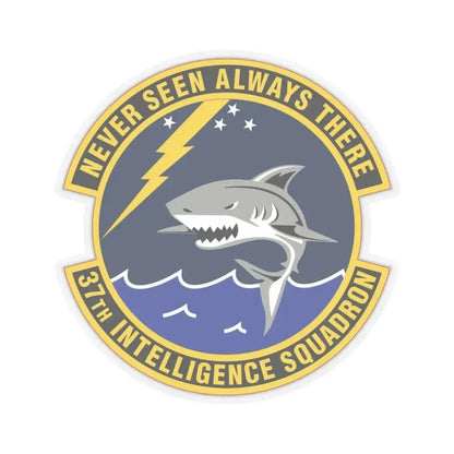 37 Intelligence Squadron ACC (U.S. Air Force) STICKER Vinyl Kiss-Cut Decal 6 Inch Transparent - The Sticker Space