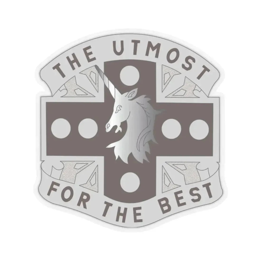 37 Medical Battalion (U.S. Army) STICKER Vinyl Kiss-Cut Decal 2 Inch Transparent - The Sticker Space