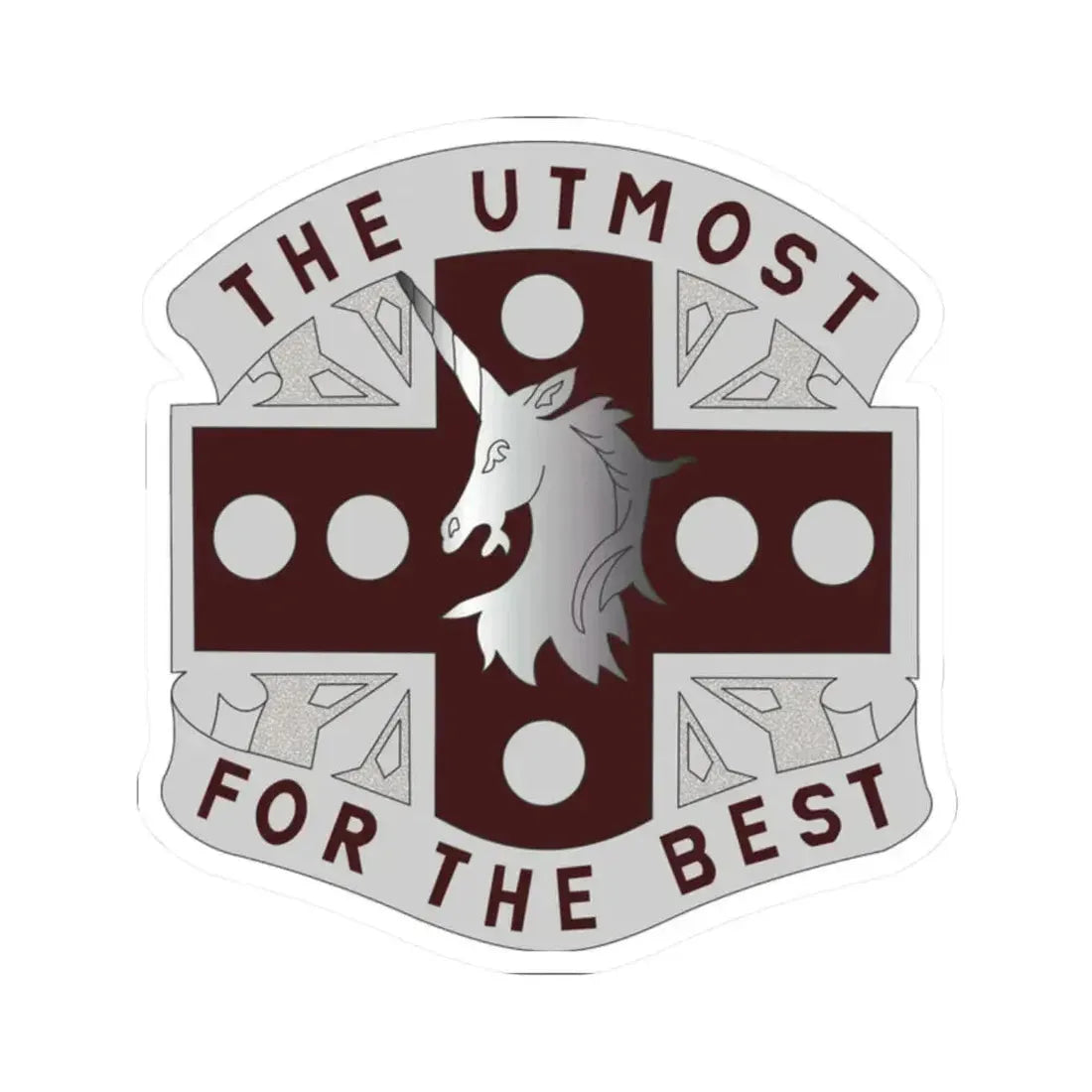 37 Medical Battalion (U.S. Army) STICKER Vinyl Kiss-Cut Decal 2 Inch White - The Sticker Space