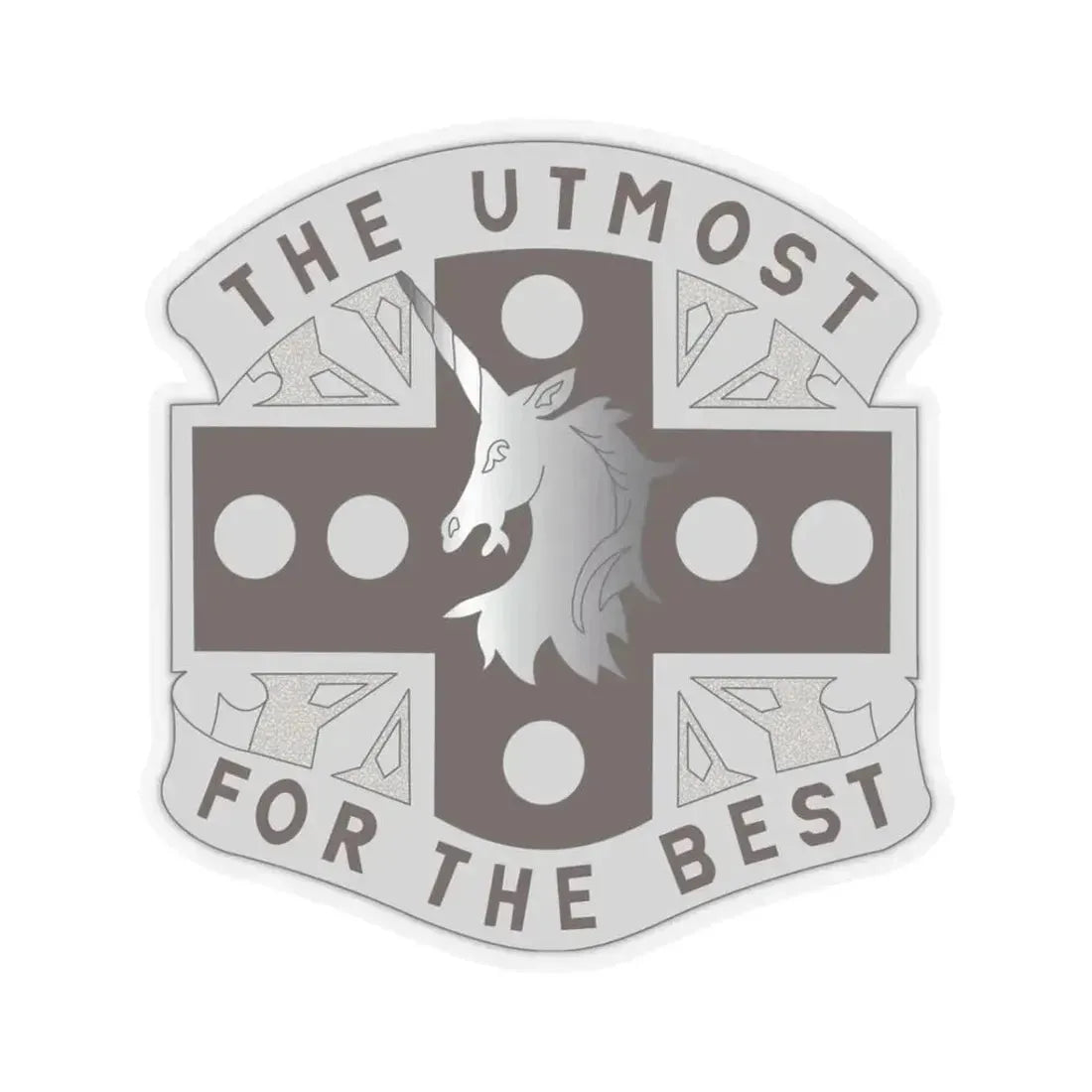 37 Medical Battalion (U.S. Army) STICKER Vinyl Kiss-Cut Decal 3 Inch Transparent - The Sticker Space