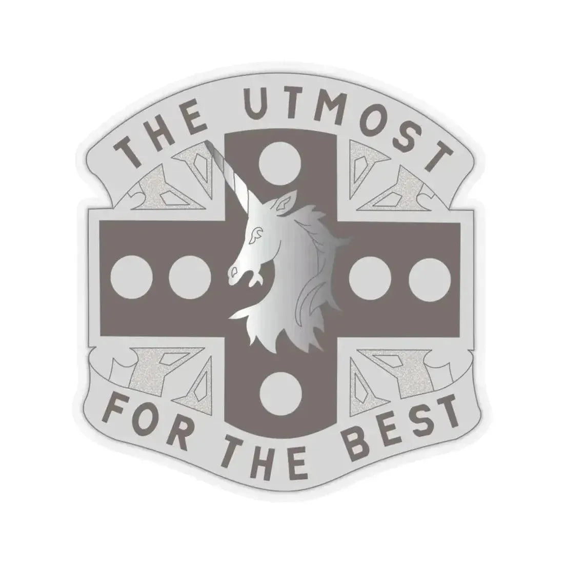 37 Medical Battalion (U.S. Army) STICKER Vinyl Kiss-Cut Decal 4 Inch Transparent - The Sticker Space