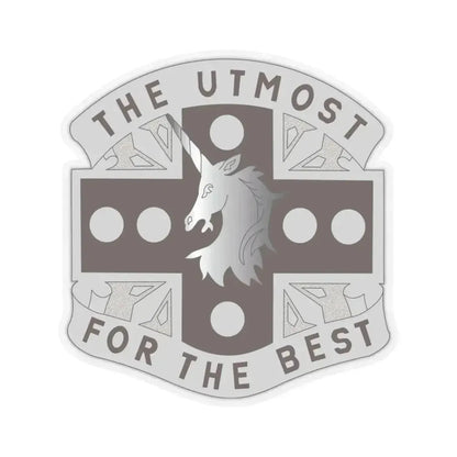 37 Medical Battalion (U.S. Army) STICKER Vinyl Kiss-Cut Decal 4 Inch Transparent - The Sticker Space