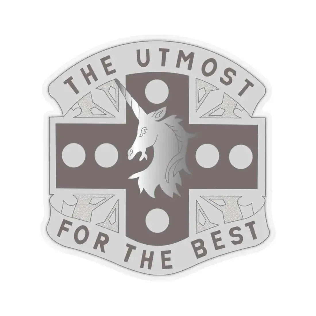 37 Medical Battalion (U.S. Army) STICKER Vinyl Kiss-Cut Decal 6 Inch Transparent - The Sticker Space