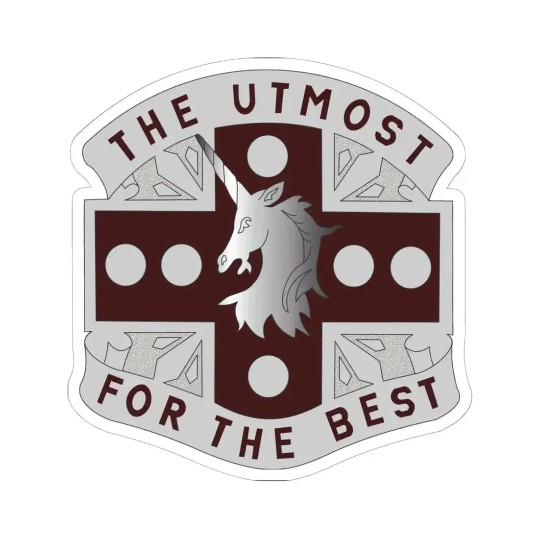 37 Medical Battalion (U.S. Army) STICKER Vinyl Kiss-Cut Decal 6 Inch White - The Sticker Space