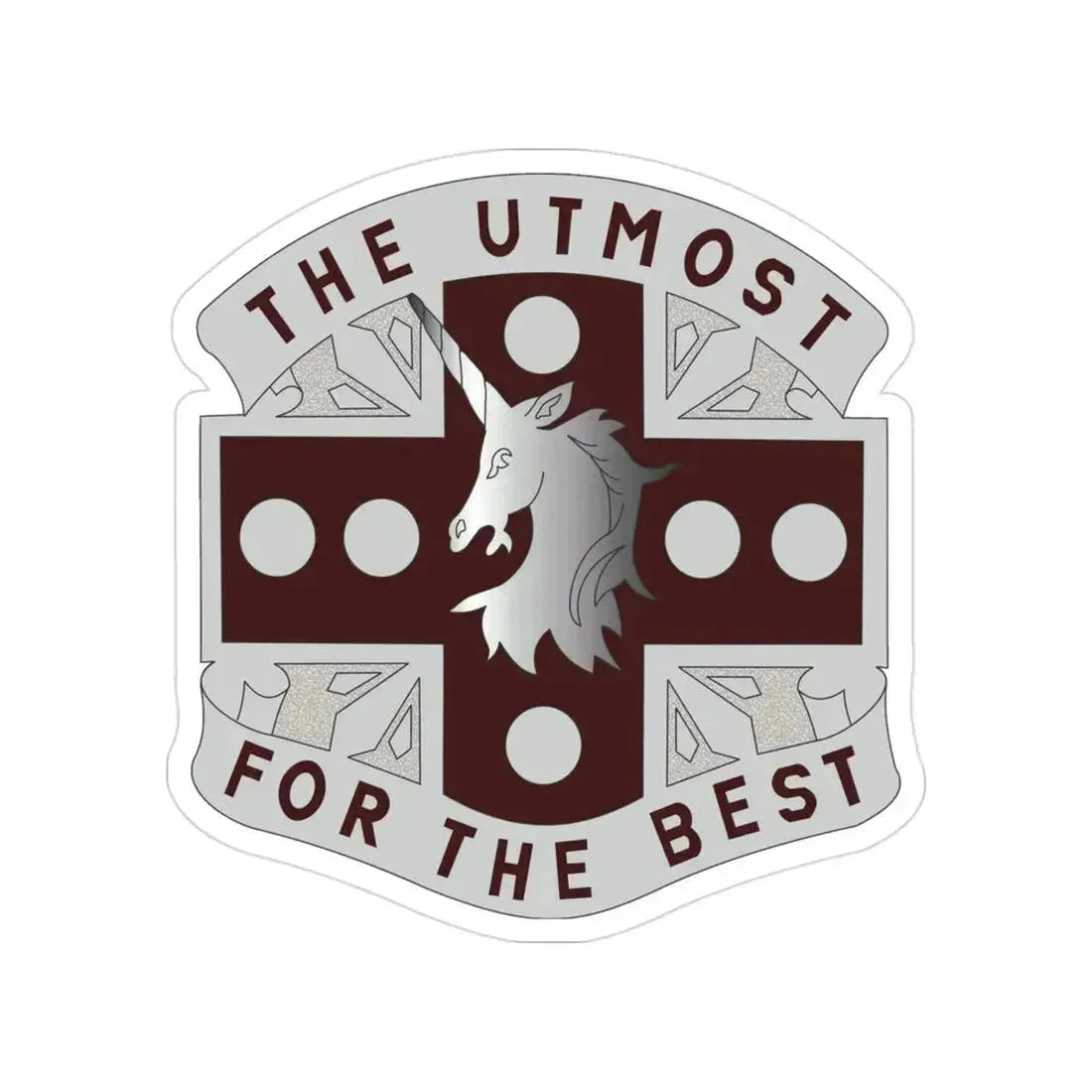 37 Medical Battalion (U.S. Army) Transparent STICKER Die-Cut Vinyl Decal 3 Inch - The Sticker Space