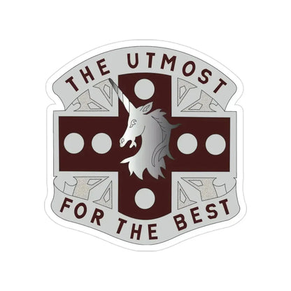 37 Medical Battalion (U.S. Army) Transparent STICKER Die-Cut Vinyl Decal 3 Inch - The Sticker Space