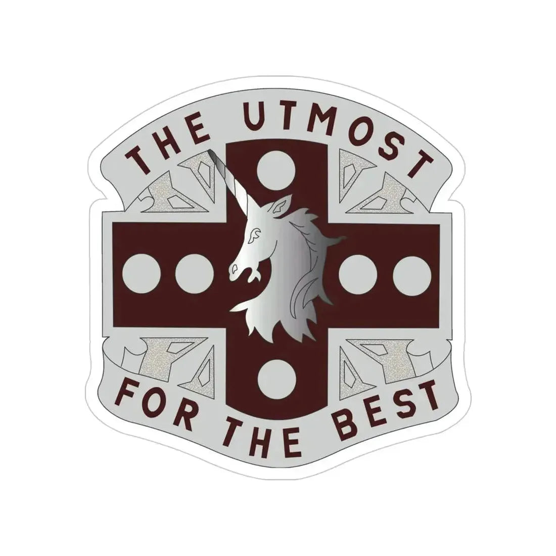 37 Medical Battalion (U.S. Army) Transparent STICKER Die-Cut Vinyl Decal 4 Inch - The Sticker Space