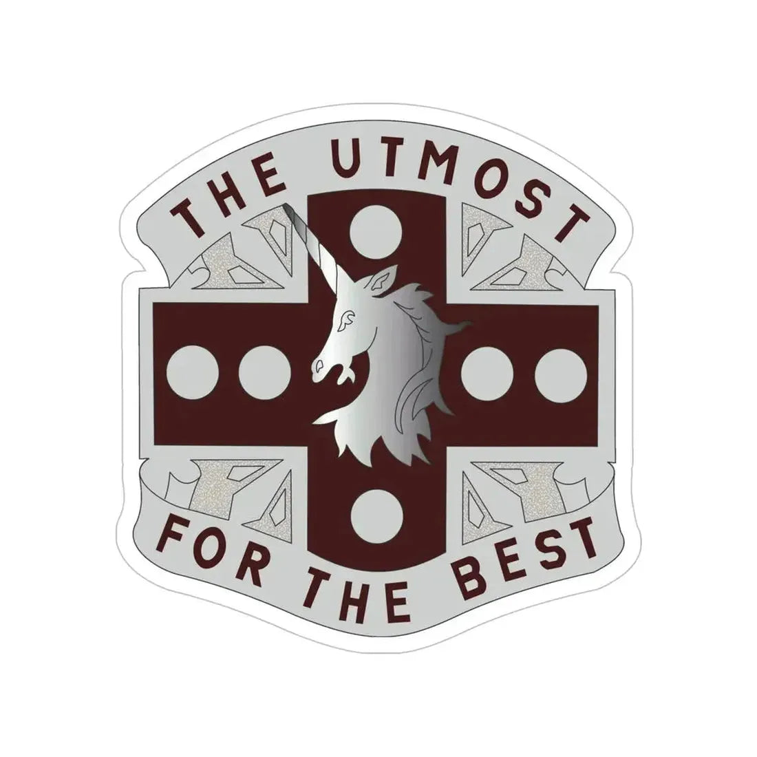 37 Medical Battalion (U.S. Army) Transparent STICKER Die-Cut Vinyl Decal - The Sticker Space