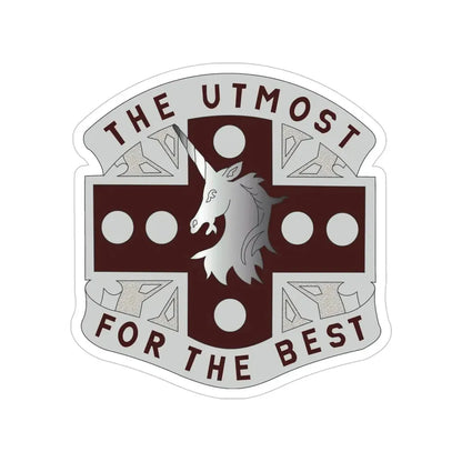 37 Medical Battalion (U.S. Army) Transparent STICKER Die-Cut Vinyl Decal - The Sticker Space
