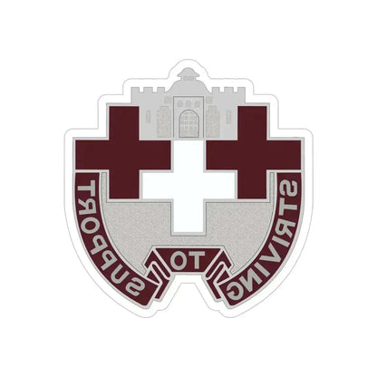 37 Medical Unit (U.S. Army) REVERSE PRINT Transparent Die-Cut STICKER 6 Inch Die-Cut Transparent - The Sticker Space