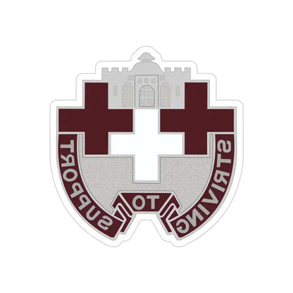 37 Medical Unit (U.S. Army) REVERSE PRINT Transparent Die-Cut STICKER - The Sticker Space