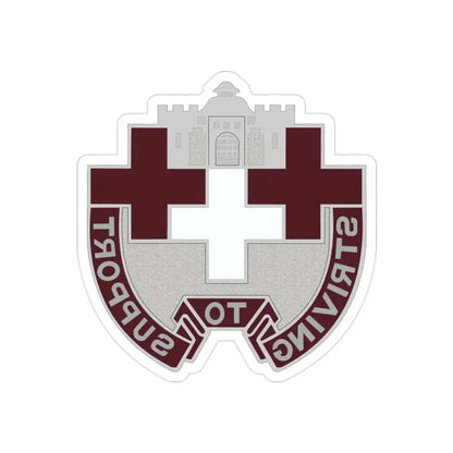 37 Medical Unit (U.S. Army) REVERSE PRINT Transparent Die-Cut STICKER - The Sticker Space