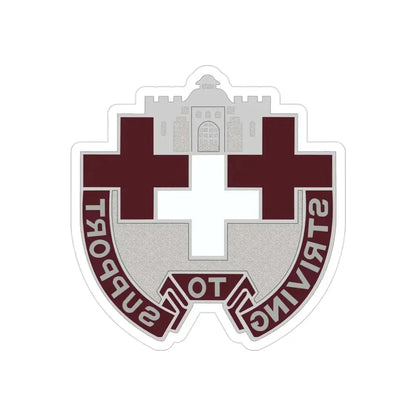 37 Medical Unit (U.S. Army) REVERSE PRINT Transparent Die-Cut STICKER - The Sticker Space
