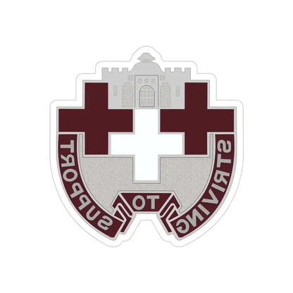 37 Medical Unit (U.S. Army) REVERSE PRINT Transparent Die-Cut STICKER - The Sticker Space