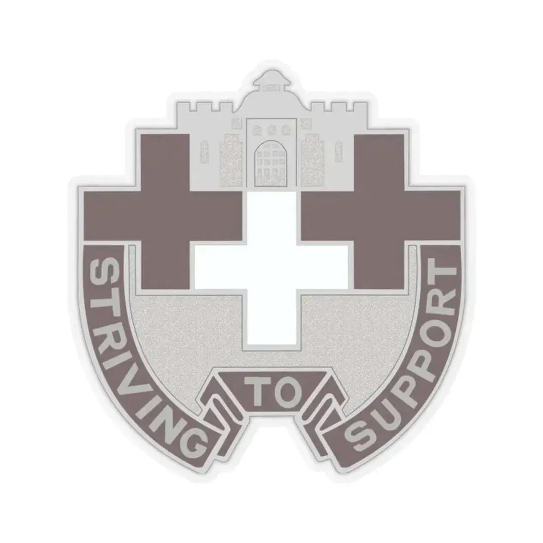 37 Medical Unit (U.S. Army) STICKER Vinyl Kiss-Cut Decal 2 Inch Transparent - The Sticker Space