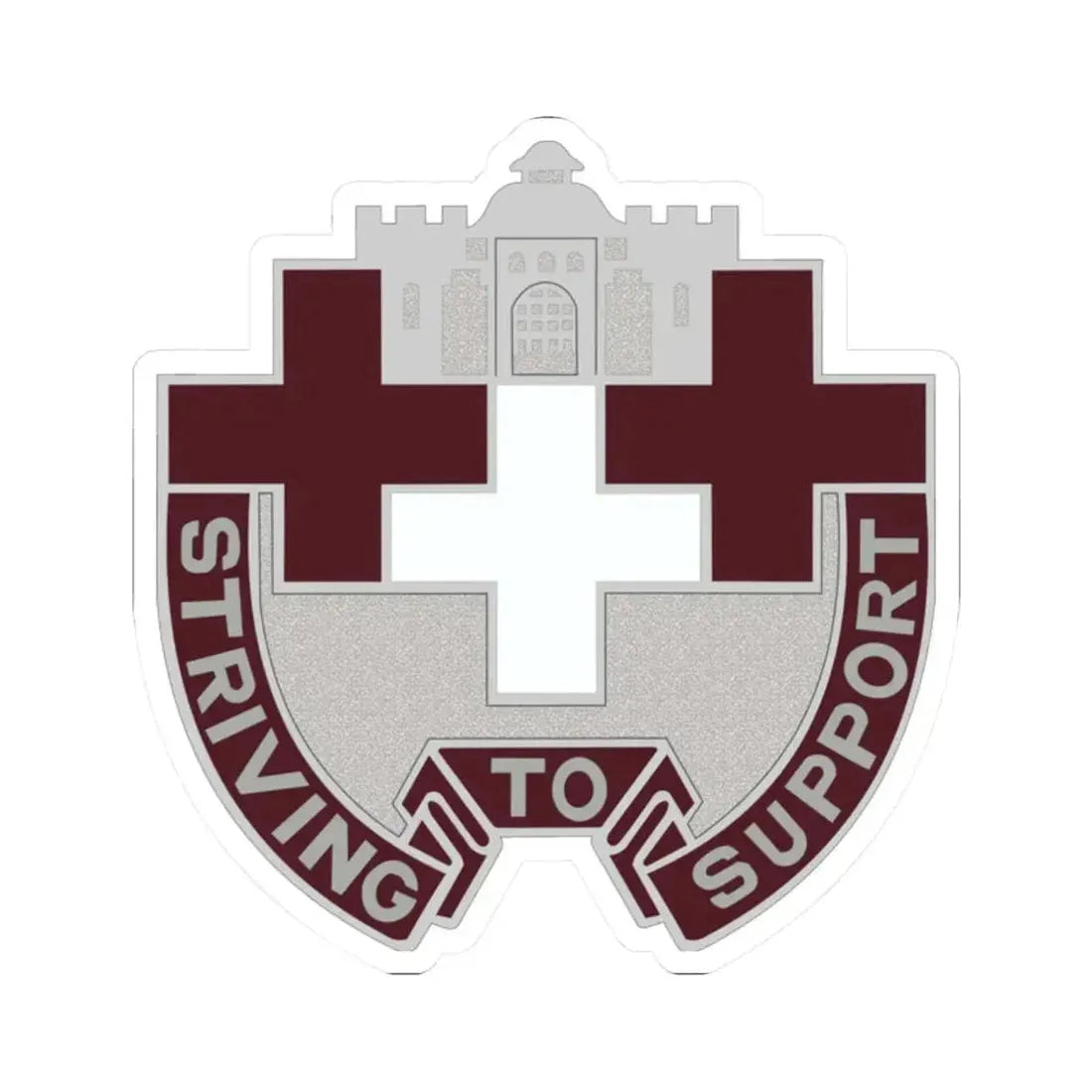 37 Medical Unit (U.S. Army) STICKER Vinyl Kiss-Cut Decal 2 Inch White - The Sticker Space