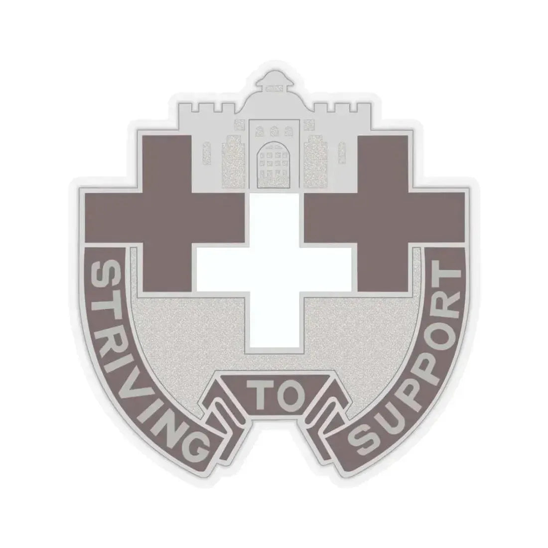 37 Medical Unit (U.S. Army) STICKER Vinyl Kiss-Cut Decal 3 Inch Transparent - The Sticker Space