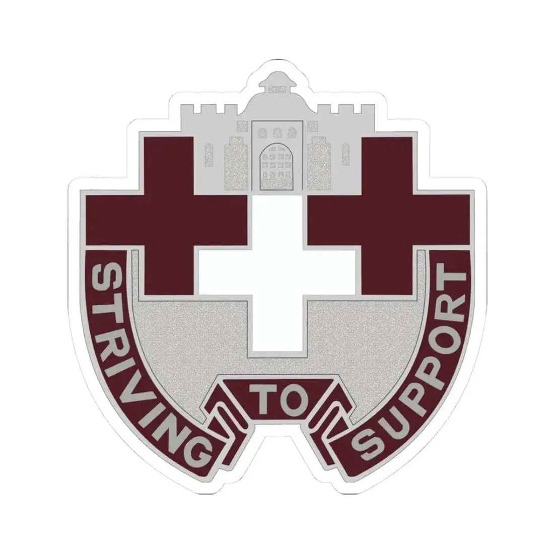 37 Medical Unit (U.S. Army) STICKER Vinyl Kiss-Cut Decal 3 Inch White - The Sticker Space