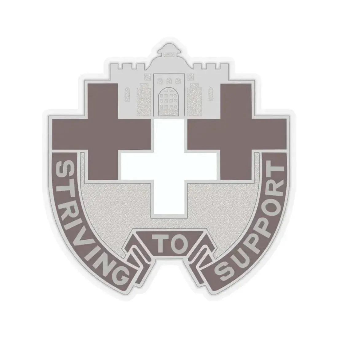 37 Medical Unit (U.S. Army) STICKER Vinyl Kiss-Cut Decal 4 Inch Transparent - The Sticker Space