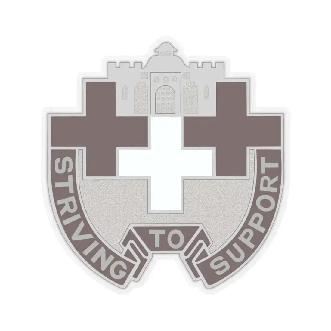 37 Medical Unit (U.S. Army) STICKER Vinyl Kiss-Cut Decal 6 Inch Transparent - The Sticker Space