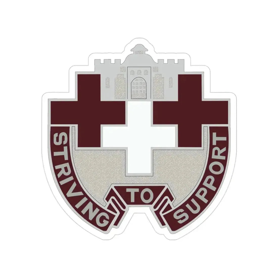 37 Medical Unit (U.S. Army) Transparent STICKER Die-Cut Vinyl Decal 3 Inch - The Sticker Space