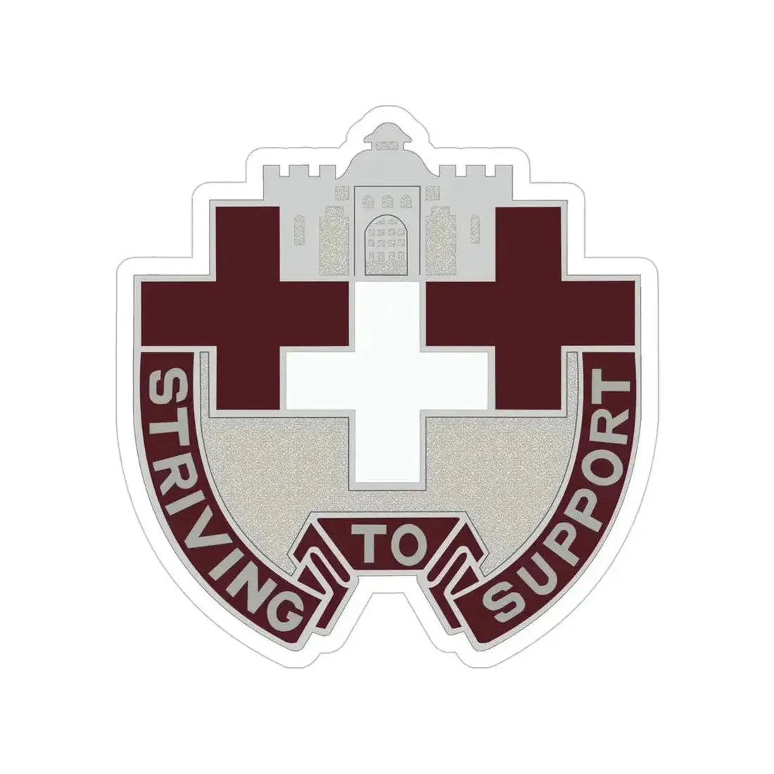37 Medical Unit (U.S. Army) Transparent STICKER Die-Cut Vinyl Decal 5 Inch - The Sticker Space