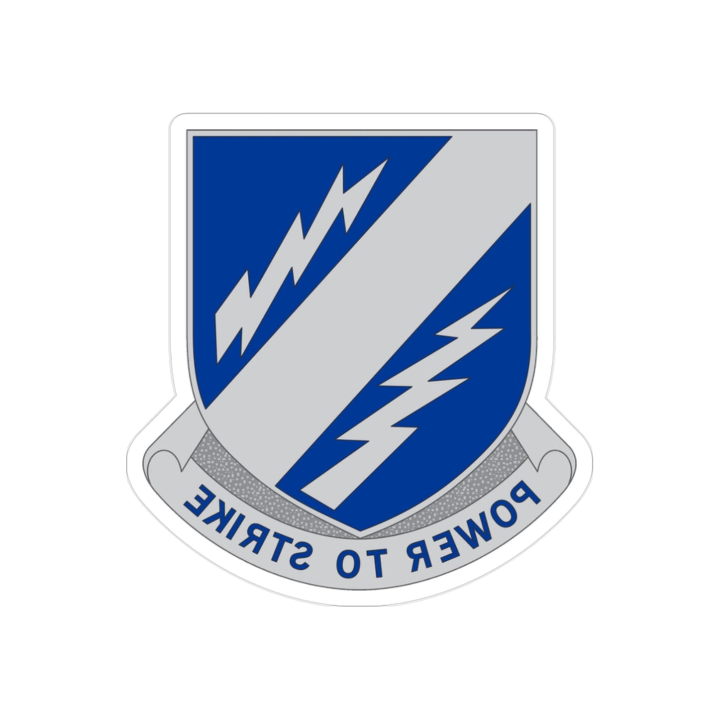 370 Armored Infantry Battalion (U.S. Army) REVERSE PRINT Transparent STICKER-2" × 2"-The Sticker Space