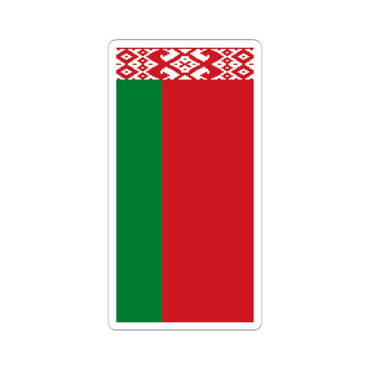 Flag of Belarus vertical (Belarus) STICKER Vinyl Kiss-Cut Decal