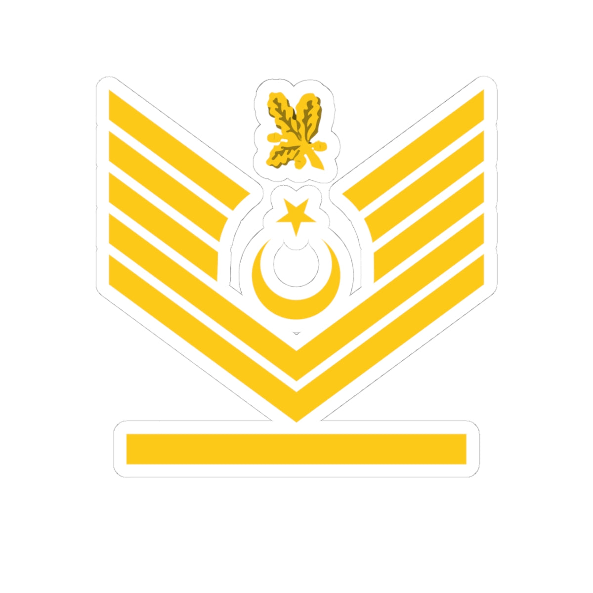 Navy TUR OR 08 (Turkey) (Military Rank) STICKER Vinyl Kiss-Cut Decal